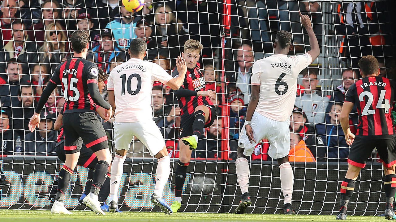 Late Rashford goal as Man United beats Bournemouth 2-1
